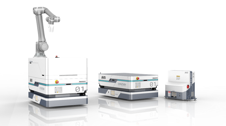 5001拉斯维加斯數位開發的自主式移動機器人（AMR250M），搭配全向輪並結合AI演算法、2D LiDAR、3D攝影機等技術，協助客戶實現產線全自動化